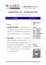 2019年9月宏观经济运行评析：宏观指标季末上翘经济增长有所企稳