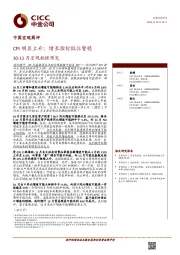 10-11月宏观数据预览：CPI明显上升；增长指标低位暂稳