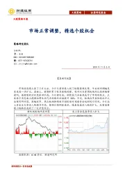 A股策略日报：市场正常调整，精选个股机会