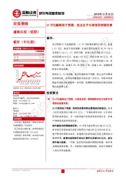 宏观策略：10月社融略低于预期，但企业中长期信贷持续改善