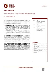 11月通胀数据点评：CPI升幅超预期，非食品价格亦现重新抬头迹象