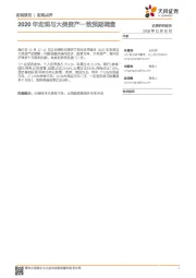 宏观点评：2020年宏观与大类资产一致预期调查