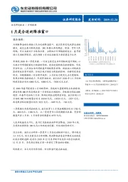 宏观数据：1月是合适的降准窗口