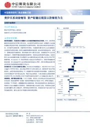 商品策略日报：美伊关系剑拔弩张 资产配置近期宜以防御型为主