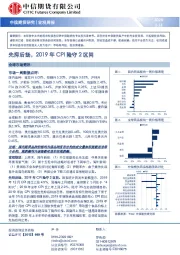 宏观周报：先抑后扬，2019年CPI险守2区间