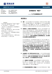 12月金融数据点评：金融数据的“暖冬”