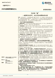 2020疫情系列报告之七：汽车战“疫”—疫情冲击车市，出台汽车政策性价比高