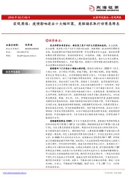 宏观周报：疫情影响进出口大幅回落，美联储采取行动紧急降息