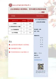 点评报告：企业贷款助力信贷增长，货币政策支持经济发展