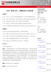 中国宏观：关注一季度GDP，预期的轮子开始运转