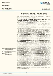 4月PMI数据评论：制造业较上月继续改善，但幅度有所放缓