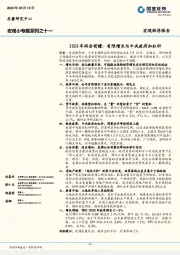 宏观小专题系列之十一：2020年两会前瞻：有限增长与中央政府加杠杆