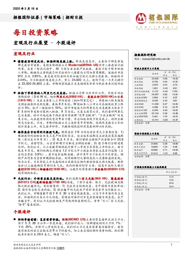 招财日报：每日投资策略