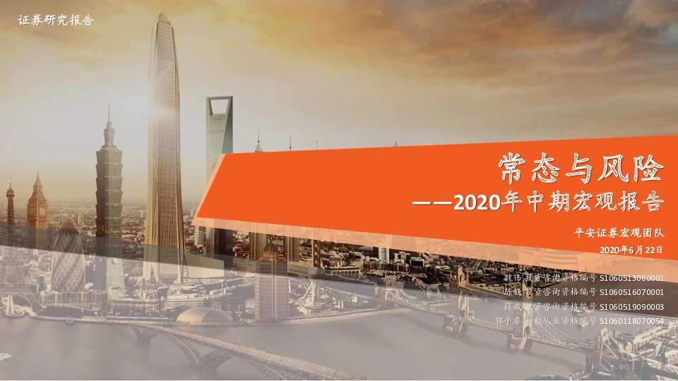 2020年中期宏观报告：常态与风险