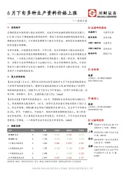 宏观日报：6月下旬多种生产资料价格上涨
