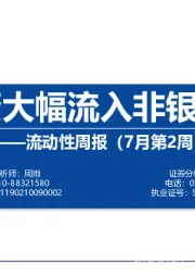 流动性周报（7月第2周）：内外资大幅流入非银和电子