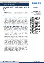 7月物价数据点评：CPI持续上涨，PPI降幅收窄
