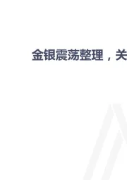 宏观经济、贵金属周报：金银震荡整理，关注经济复苏情况