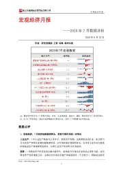 2020年7月数据详析：宏观经济月报