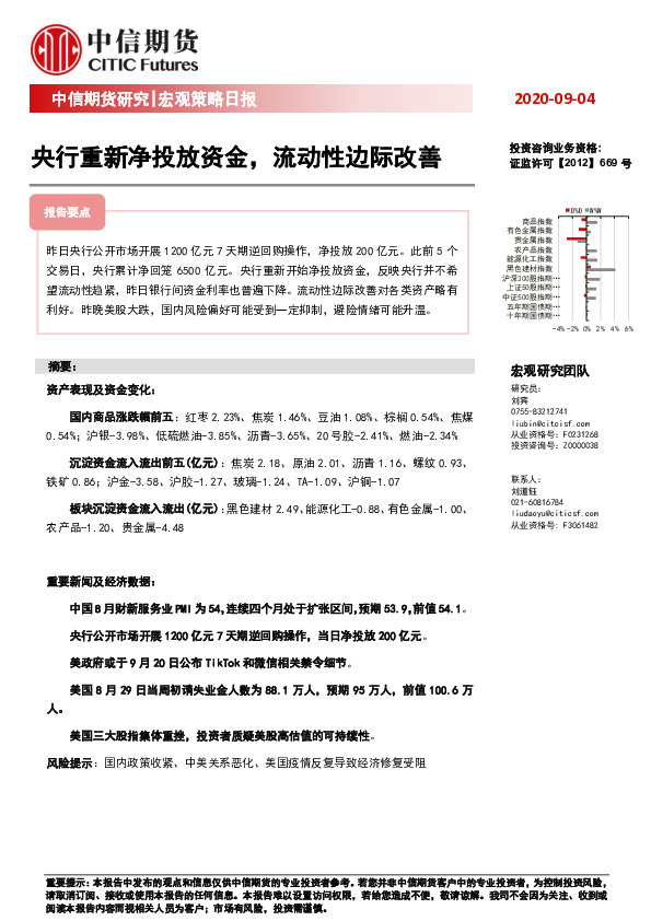 宏观策略日报：央行重新净投放资金，流动性边际改善