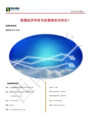 宏观专题报告：美国经济和货币政策将走向何处？