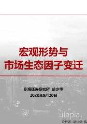 宏观形势与市场生态因子变迁