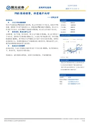 宏观点评：PMI保持强势，供需稳中向好