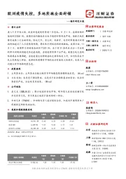 海外研究日报：欧洲疫情失控，多地实施全面封锁