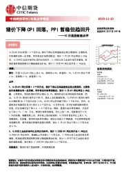 10月通胀数据点评：猪价下降CPI回落，PPI暂稳但趋回升