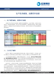 宏观经济解读：生产投资偏强，消费回升放缓