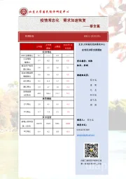 疫情常态化 需求加速恢复