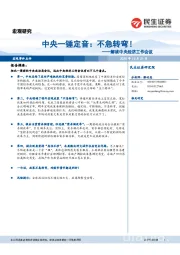 解读中央经济工作会议：中央一锤定音：不急转弯！