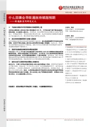 再通胀系列研究之九：什么因素会导致通胀持续超预期
