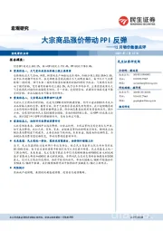 12月物价数据点评：大宗商品涨价带动PPI反弹