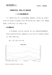 12月物价数据分析：市场涨声四起，但核心CPI再度回落