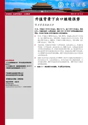 12月贸易数据点评：升值背景下出口继续强势