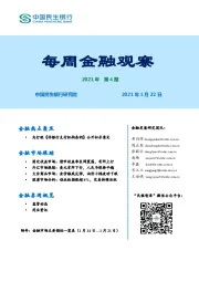 每周金融观察2021年第4期