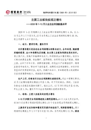 快评号外第276期：2020年1-12月工业企业利润数据点评-主要工业板块实现正增长