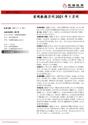 宏观数据月刊2021年1月刊