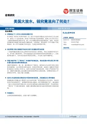 美国大放水，钱究竟流向了何处？