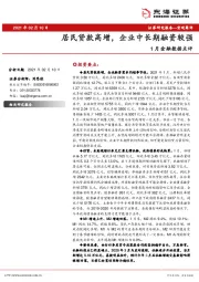 1月金融数据点评：居民贷款高增，企业中长期融资较强