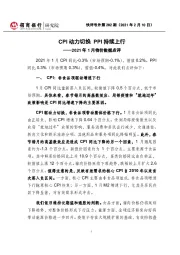 2021年1月物价数据点评：CPI动力切换PPI持续上行