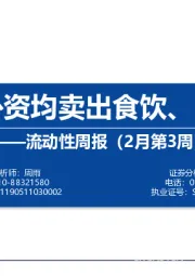 流动性周报（2月第3周）：内外资均卖出食饮、电子