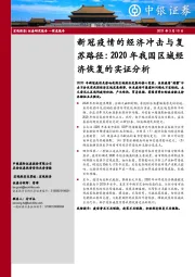 新冠疫情的经济冲击与复苏路径：2020年我国区域经济恢复的实证分析