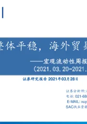 宏观流动性周报第二十二期：资金利率整体平稳，海外贸易摩擦再起