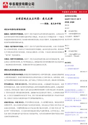 周期、美元和市场：当前宏观关注点问答：美元反弹