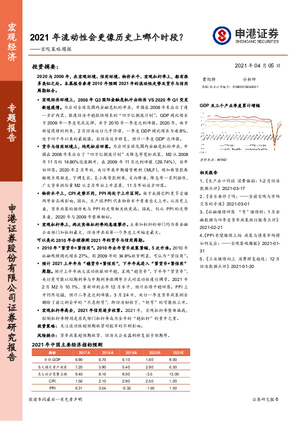 宏观策略周报：2021年流动性会更像历史上哪个时段？