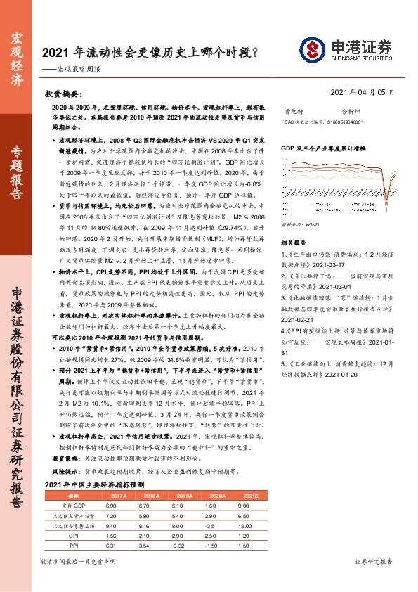 宏观策略周报：2021年流动性会更像历史上哪个时段？