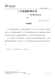 3月金融数据点评：信贷结构持续改善