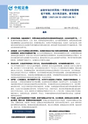 金融市场分析周报：一季度经济数据略低于预期，央行表态温和，债市情绪提振